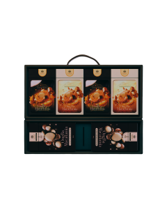 Bộ Hộp Quà Bánh Trung Thu Mắc Ca Ông Ba (4 Bánhx170gr+2H Mắc Ca 250gr)
