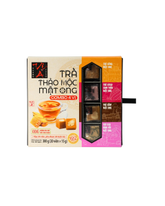 Trà Thảo Mộc Mật Ong (Combo 4 Vị) Vị Á Hộp 12x15g