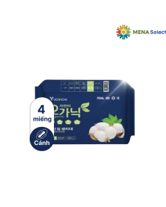 Băng Vệ Sinh Đêm Yeonchi Organic Cánh 29cm Gói 4 Miếng