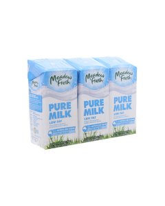 Lốc 3 Hộp Sữa Tươi Tiệt Trùng Ít Béo Meadow Fresh 200ml