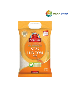 Gạo Thơm Đặc Sản ST25 Plus Lúa Tôm Neptune Túi 5Kg