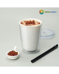 Ly nhựa 2 lớp LocknLock Bubble Tea Cold Cup 720ml kèm ống hút trân châu HAP529IVY
