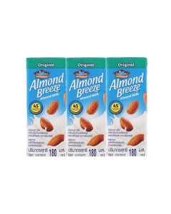 Sữa Hạt Hạnh Nhân Almond Breeze Nguyên Chất Lốc 3x180ml