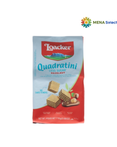 Bánh Xốp Loacker Less Sugar Quadratini Hạt Phỉ Gói 110g