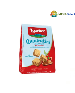 Bánh Xốp Loacker Less Sugar Quadratini Hạt Phỉ Gói 110g