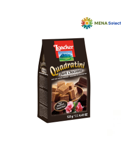 Bánh Xốp Loacker Quadratini Sôcôla Đen Gói 125g