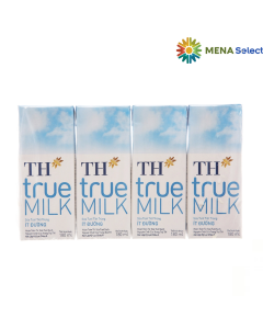 Sữa Tươi Tiệt Trùng Ít Đường TH True Milk Hộp 180mlx4