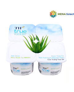 Sữa Chua Nha Đam TH True Yogurt Hộp 100gx4