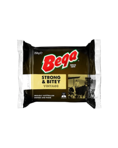 Phô Mai Cheddar Vintage Strong & Bitey Bega Gói 250g