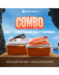 Combo Đầu Cá Hồi Tươi 400g + Lườn Cá Hồi Tươi 300g