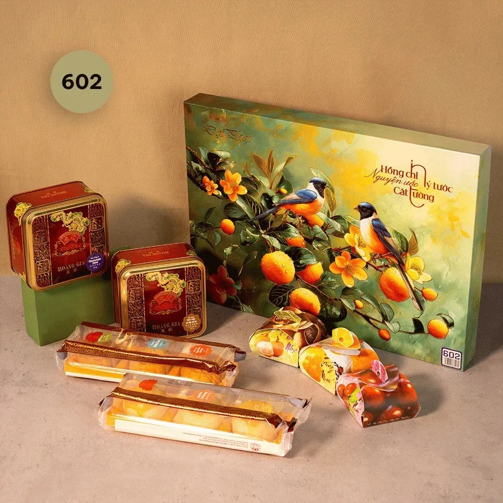 Bánh trung thu Đại Phát 602 - Lễ hộp Cao Cấp